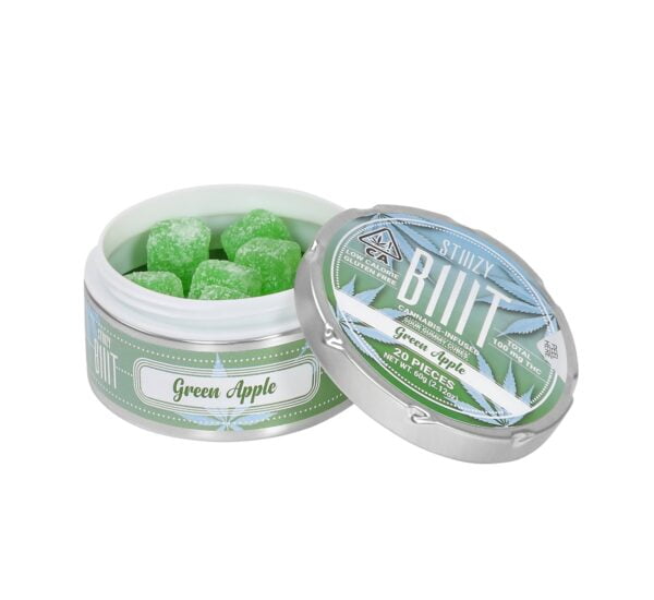 Green Apple BIIIT Sour Gummy Cubes, Buy THC Edibles Online In Wollongong, THC Gummies Online Wollongong