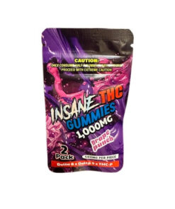 1000mg INSANE THC Gummies | Grape Punch